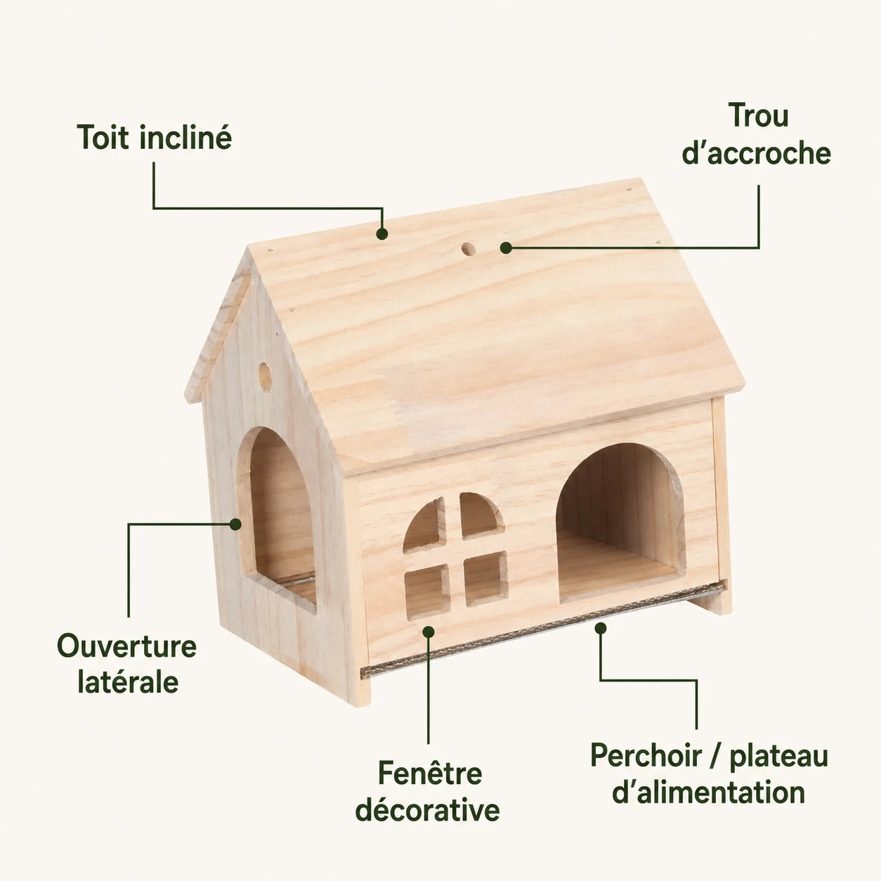 Vogelhuisje duplex transparant — foto 3