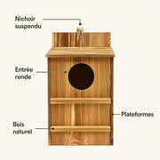 Vogelhuisje observatie hout — foto 3