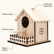 Vogelhuisje balkon reling — foto 3