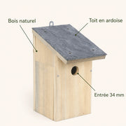 Vogelhuisje van observatie van leisteen — foto 4