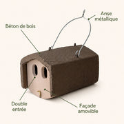 Vogelhuisje semi-open dubbel ingang — foto 4