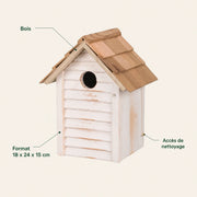 Houten vogelhuisje 18 × 24 × 15 cm — foto 4