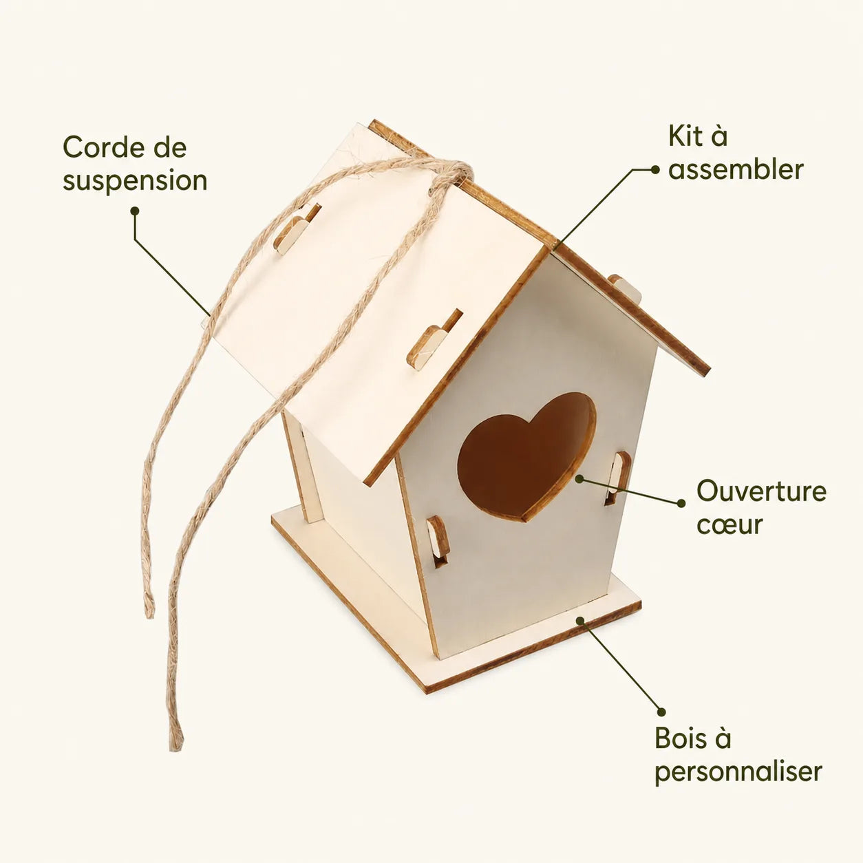 Vogelhuisje hart creatief — foto 3