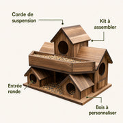 Vogelhuisje village hout — foto 3