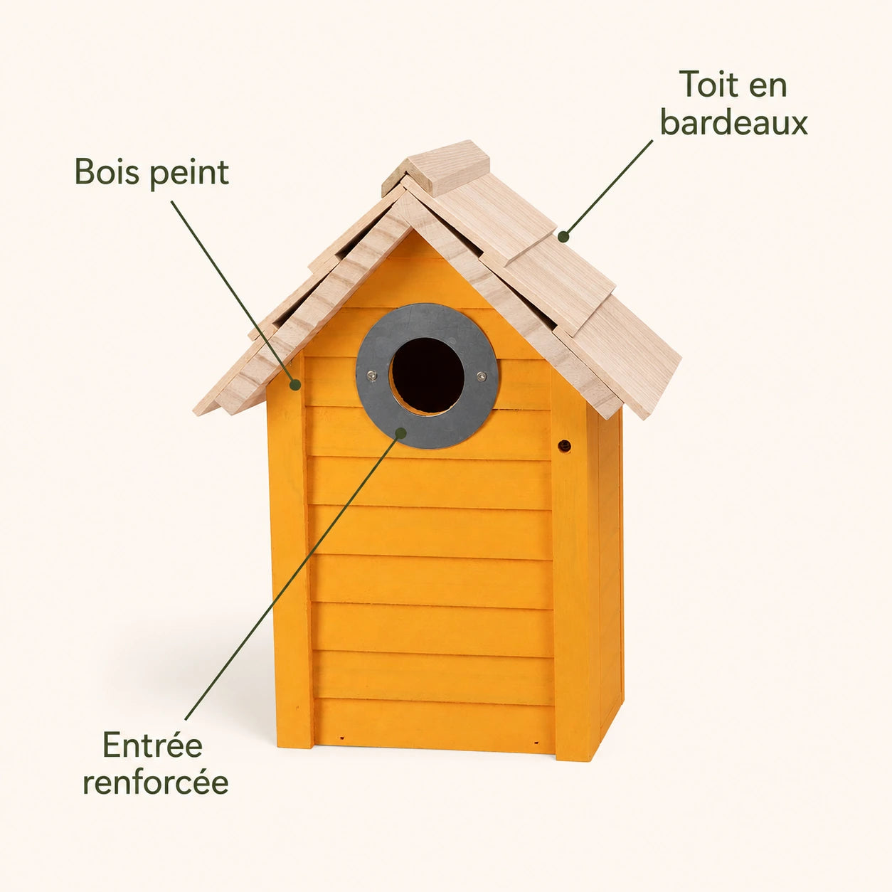 Vogelhuisje oranje compact — foto 4