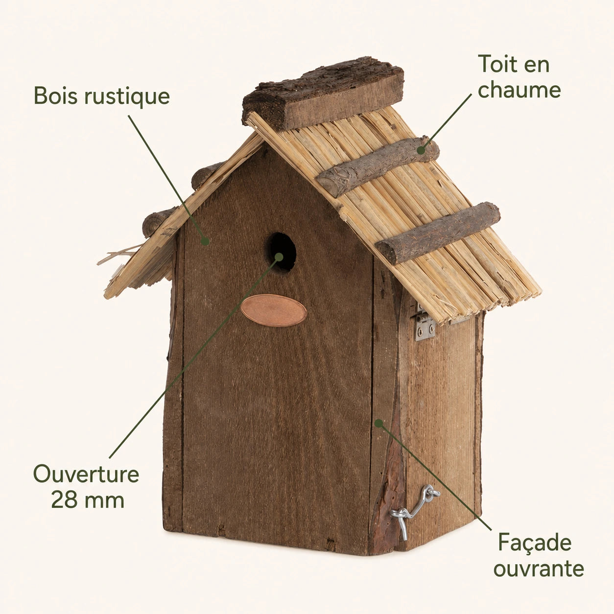 Vogelhuisje dak riet — foto 4