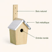 Vogelhuisje compact met dak metaal 30 mm — foto 4