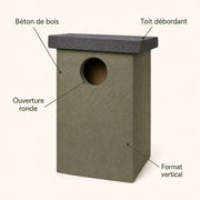 Vogelhuisje groot volume van houtbeton — foto 4