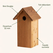Vogelhuisje Douglas-spar met ingang rond — foto 4
