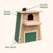Vogelhuisje verbonden met balkon en panelen groen — foto 4