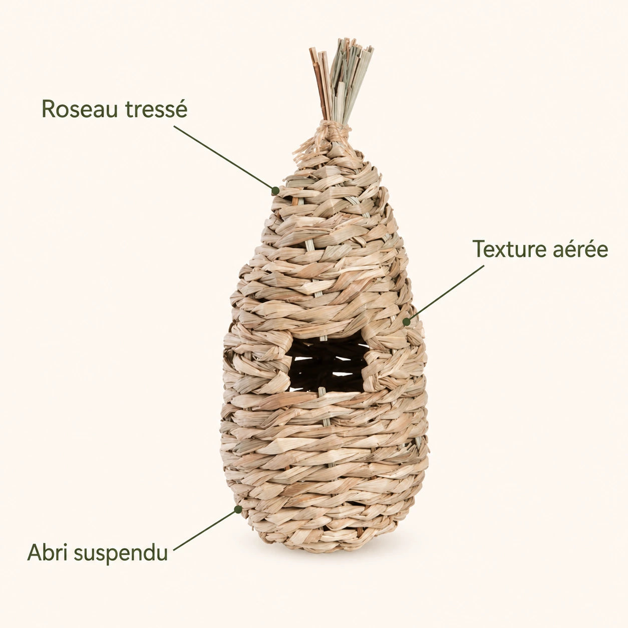 Vogelhuisje van riet — foto 4