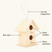 Vogelhuisje dubbel ingang — foto 3