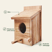 Houten vogelhuisje met ingang van 60 mm — foto 4