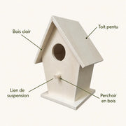Vogelhuisje wit hangend — foto 3
