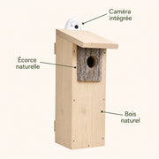 Vogelhuisje verbonden vertical met voorkant van schors — foto 4