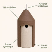 Vogelhuisje kleurrijk van houtbeton — foto 4