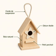 Vogelhuisje ster hout — foto 3
