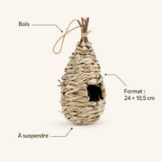 Hangend vogelhuisje van hout formaat 24 × 10,5 cm — foto 4