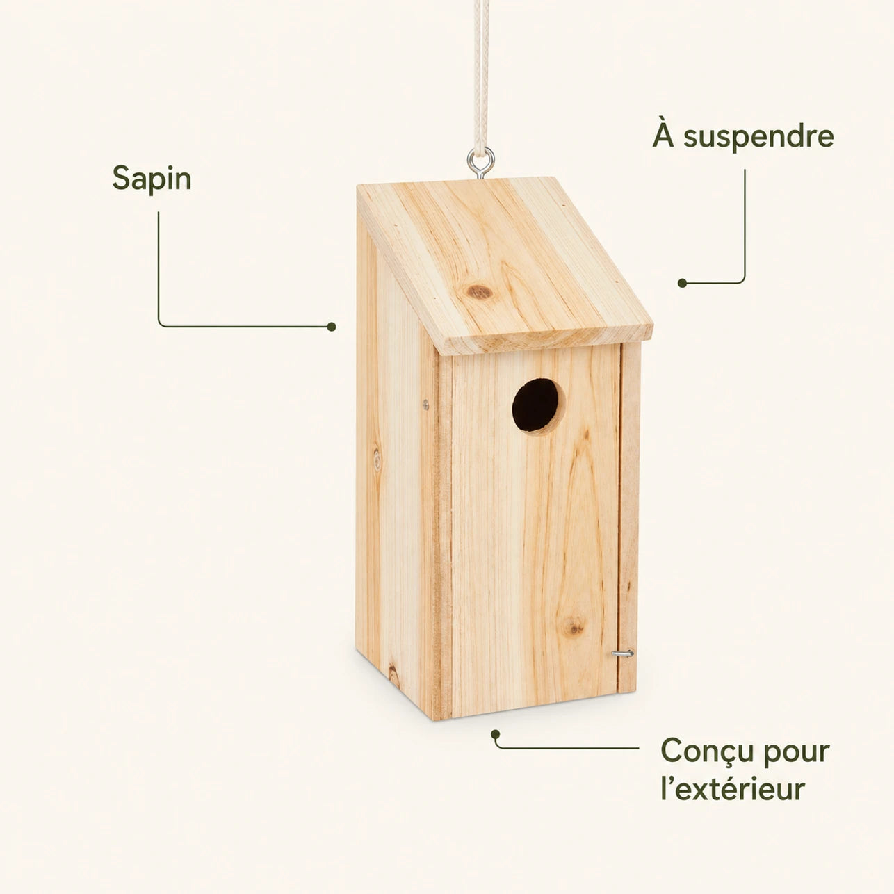 Hangend vogelhuisje van spar — foto 4