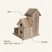 Vogelhuisje observatie van hout formaat 20,5 × 15,5 × 15,5 cm — foto 4