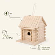 Hangend vogelhuisje van grenen formaat 18 × 16 × 17 cm — foto 4