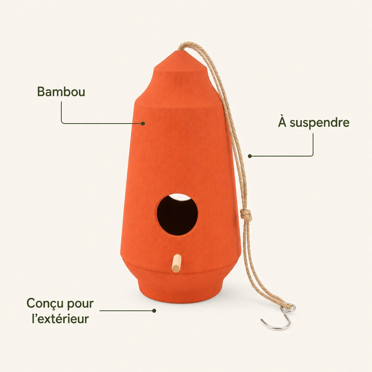 Vogelhuisje oranje — foto 4