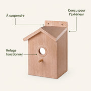 Vogelhuisje observatie van hout met voorkant eenvoudig — foto 4