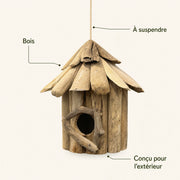 Houten vogelhuisje zwart — foto 4