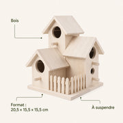 Houten vogelhuisje formaat 20,5 × 15,5 × 15,5 cm — foto 4